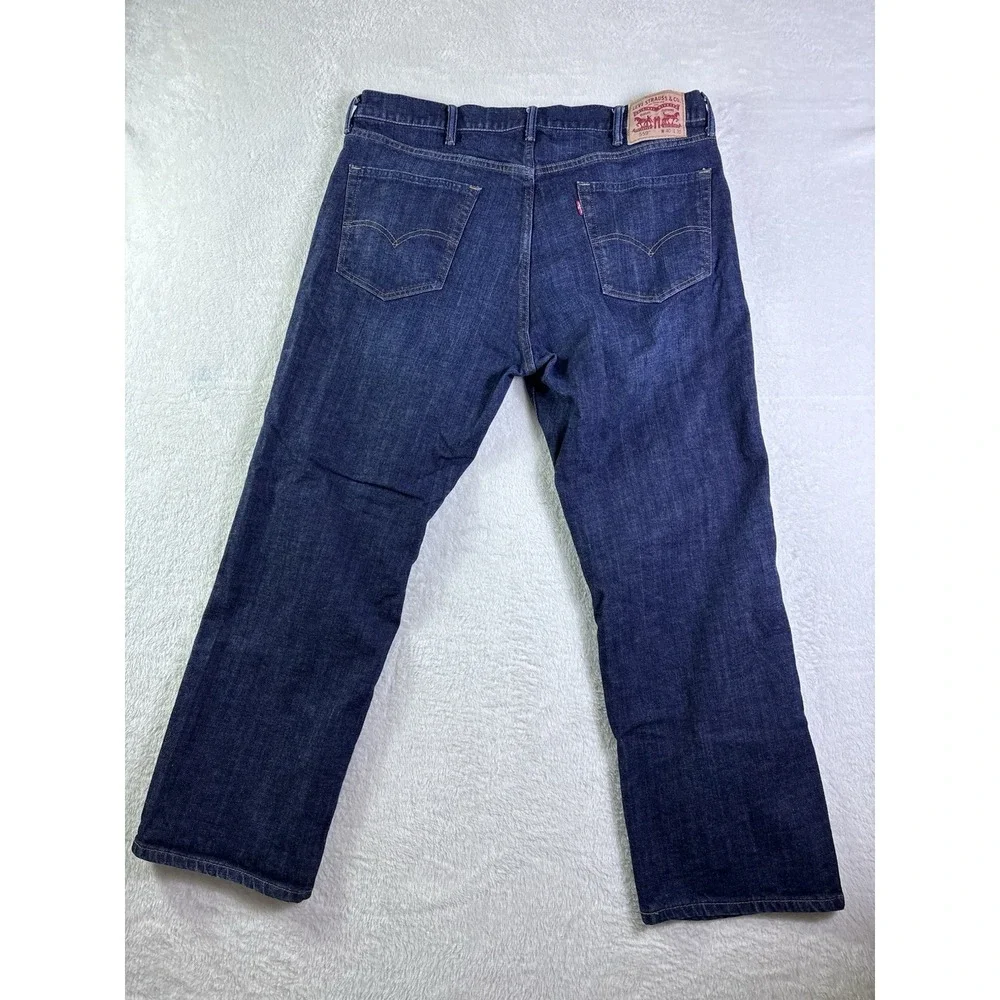 Levi's 559 Relaxed Straight Jeans Men's 40x30Dark Wash Blue Denim Excellent